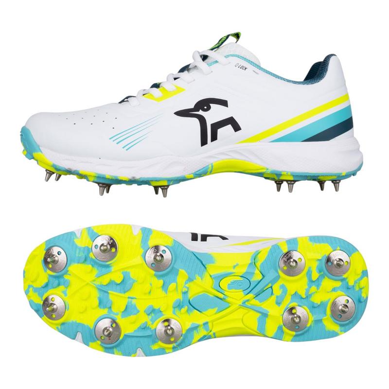 Kookaburra KC 3.0 Spike Cricket Shoe - Aqua/Yellow - main image