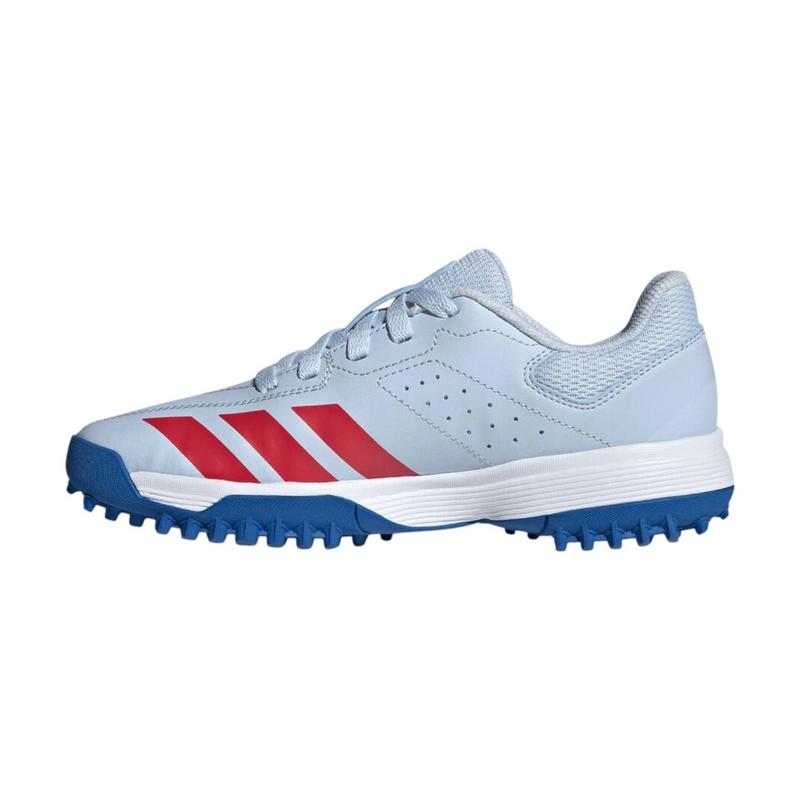 Adidas Howzat Spikeless Junior Cricket Shoe 2026 - Crystal/Sky - main image