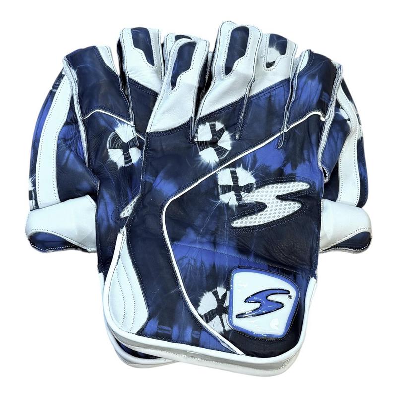 SS Ton Reserve Edition Wicket Keeping Gloves - Blue Camo - main image
