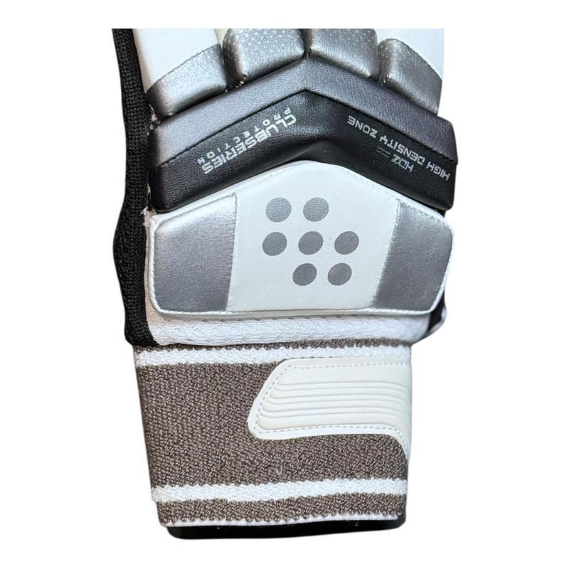 VKS Club Series Batting Gloves Senior (White/Graphite/Black) - main image