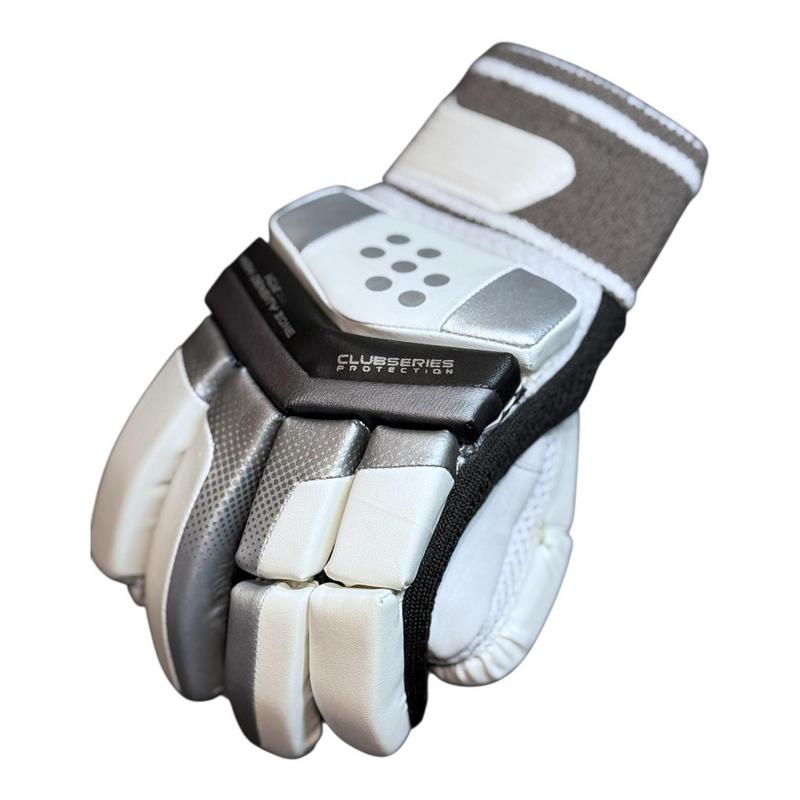 VKS Club Series Batting Gloves Senior (White/Graphite/Black) - main image