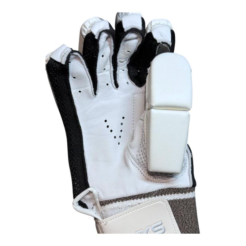 VKS Club Series Batting Gloves Senior (White/Graphite/Black) - main image