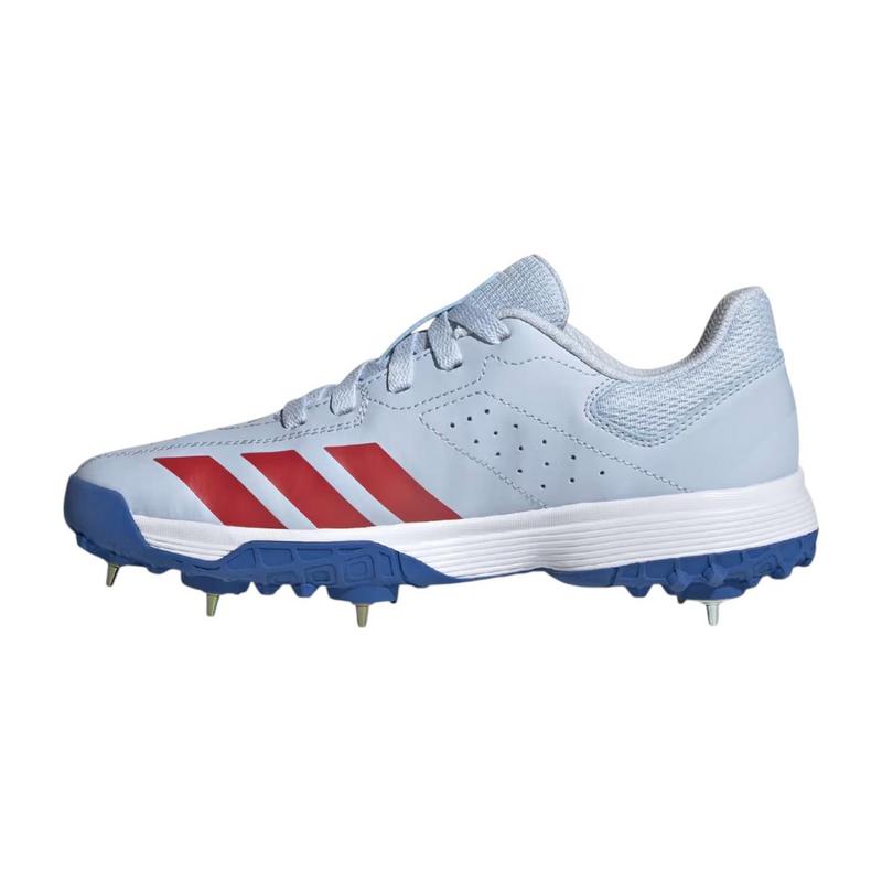 Adidas Howzat Spike Junior Cricket Shoe 2026 - Crystal/Sky - main image