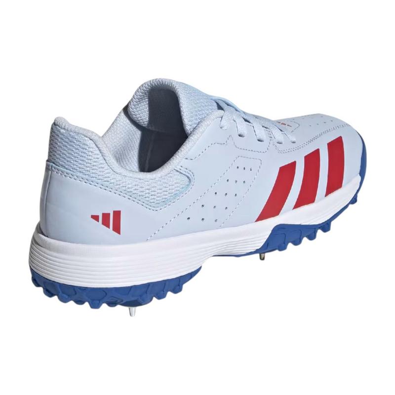 Adidas Howzat Spike Junior Cricket Shoe 2026 - Crystal/Sky - main image