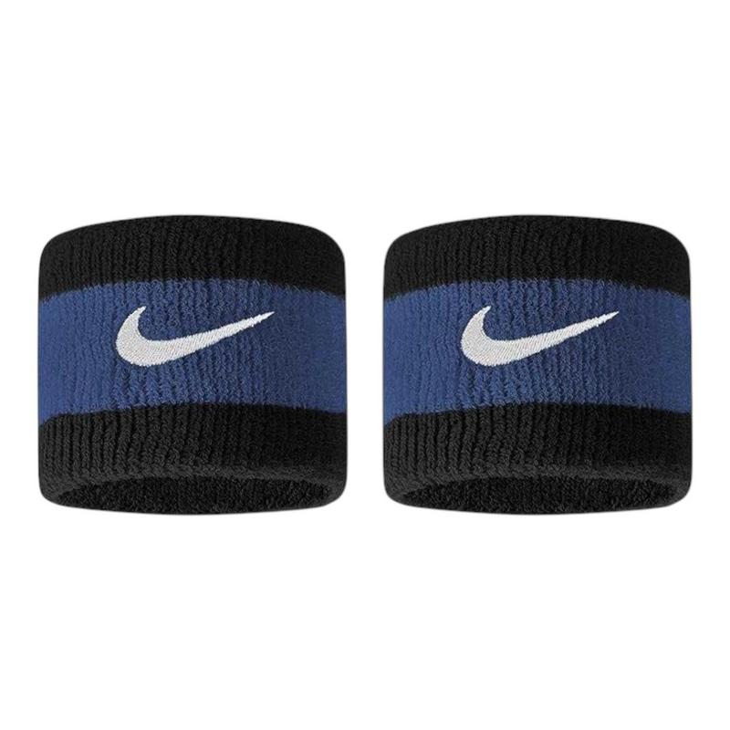 Nike Swoosh Wristbands - Black/Blue/White - main image