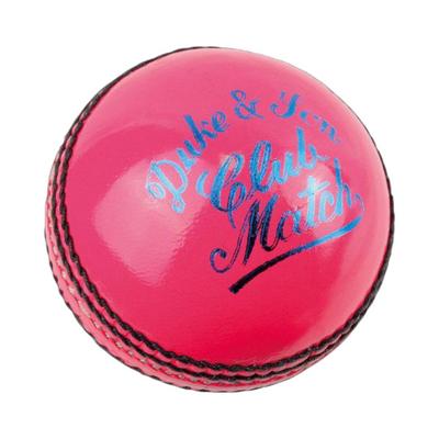 Dukes Club Match Cricket Ball (156g) Pink